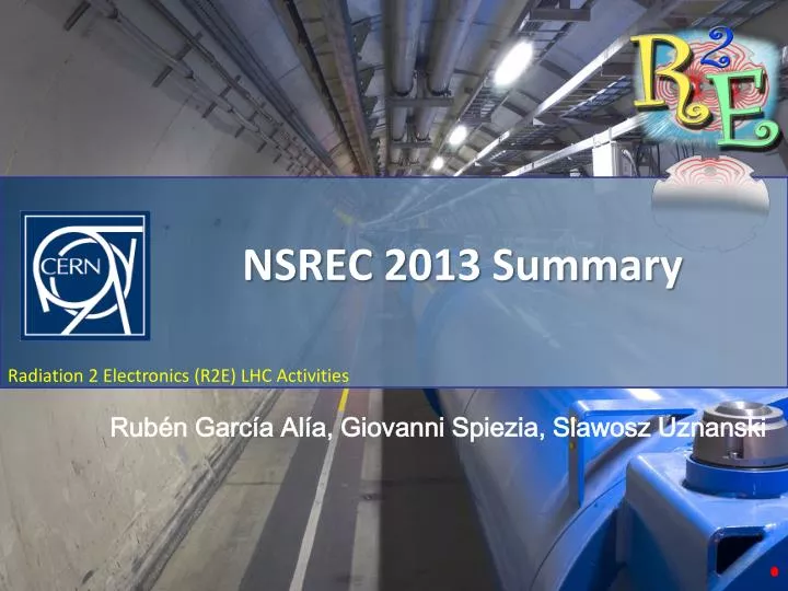 nsrec 2013 summary