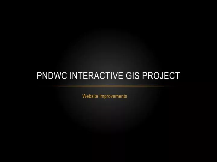 pndwc interactive gis project