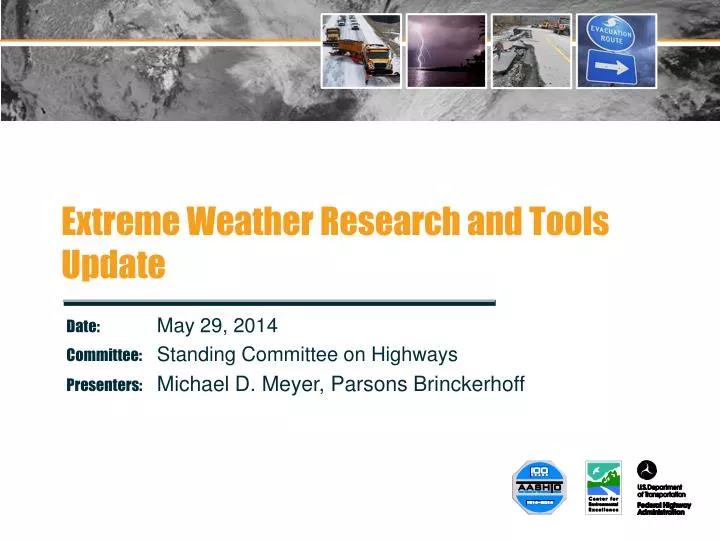 extreme weather research and tools update