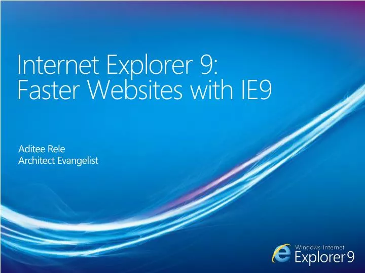 internet explorer 9 faster websites with ie9