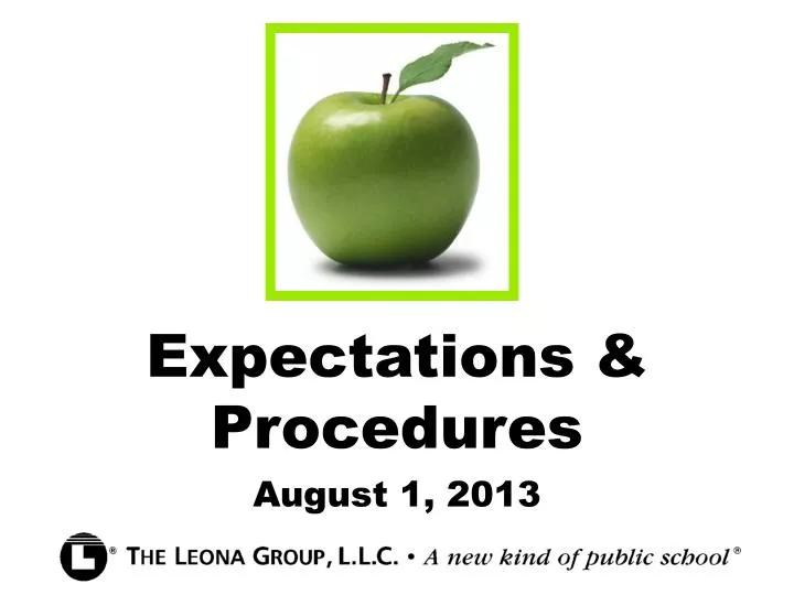 expectations procedures