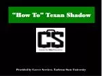 Essential Steps for a Successful Texan Shadow Experience - slide 1