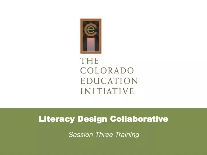 literacy design collaborative