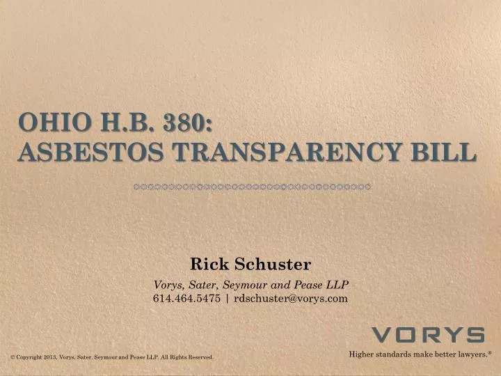 ohio h b 380 asbestos transparency bill