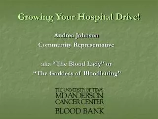 Growing Your Hospital Drive!