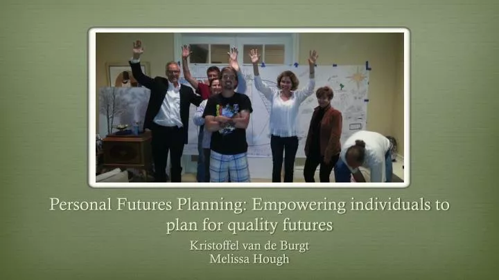 personal futures planning empowering individuals to plan for quality futures