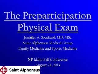 The Preparticipation Physical Exam