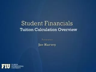 Student Financials