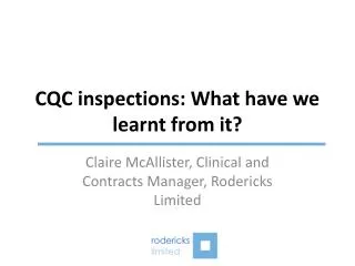 CQC inspections: What have we learnt from it?