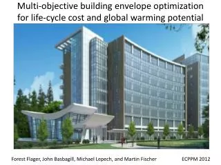 Multi-objective building envelope optimization for life-cycle cost and global warming potential
