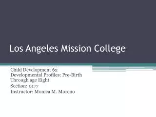 Los Angeles Mission College