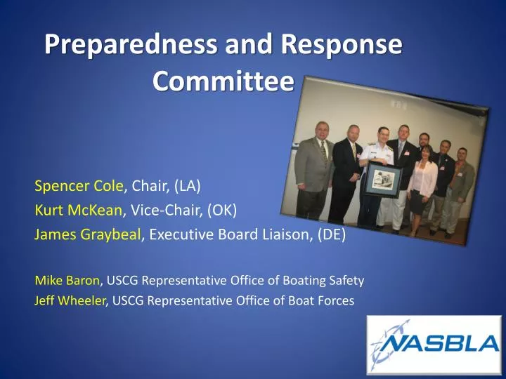 preparedness and response committee