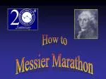 Messier Marathon - slide 1