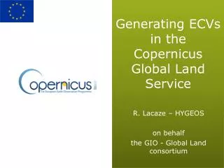 Generating ECVs in the Copernicus Global Land Service