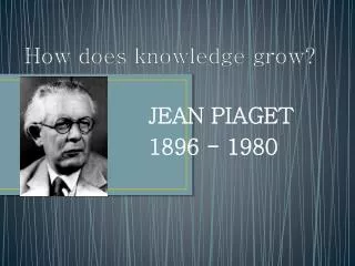 How does knowledge grow ?