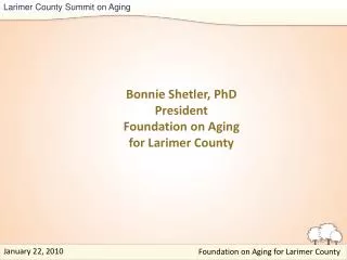 Larimer County Summit on Aging