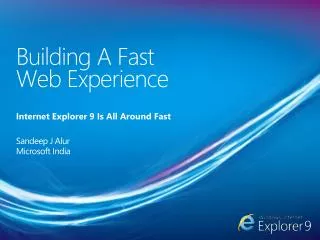Building A Fast Web Experience