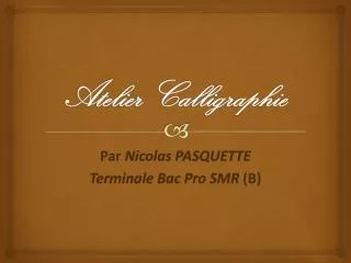 atelier calligraphie
