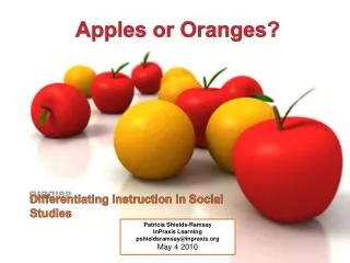 Apples or Oranges?