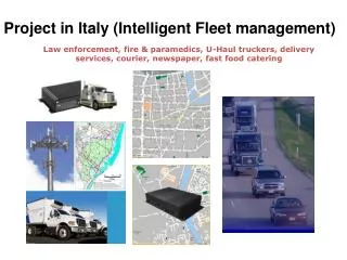 Project in Italy (Intelligent Fleet management)