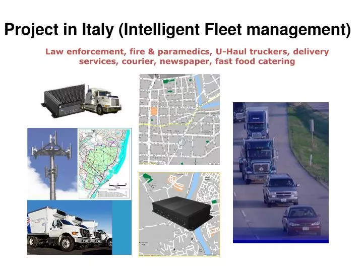project in italy intelligent fleet management