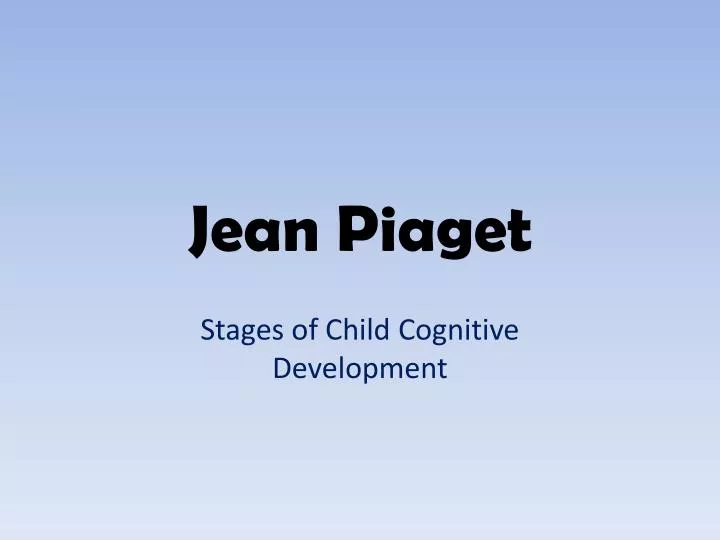 jean piaget