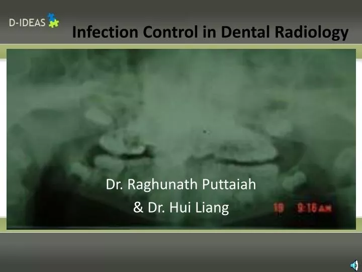 infection control in dental radiology
