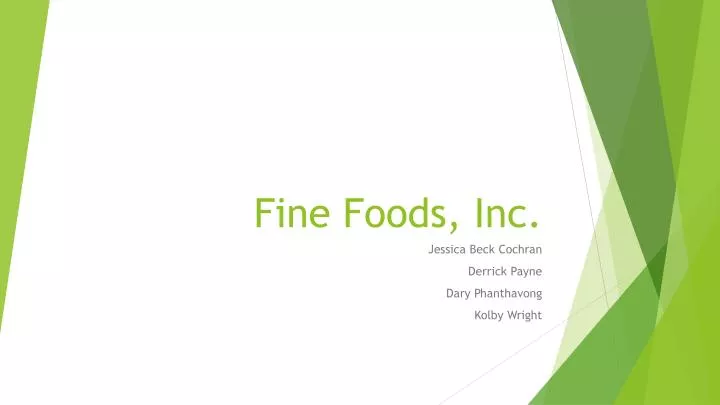 fine foods inc