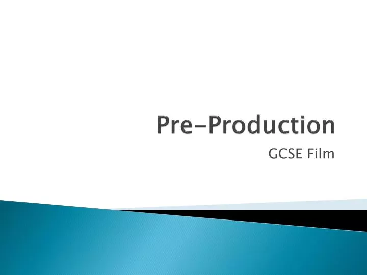 pre production