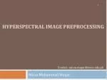 Hyperspectral Image preprocessing - slide 1
