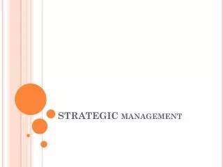 STRATEGIC management