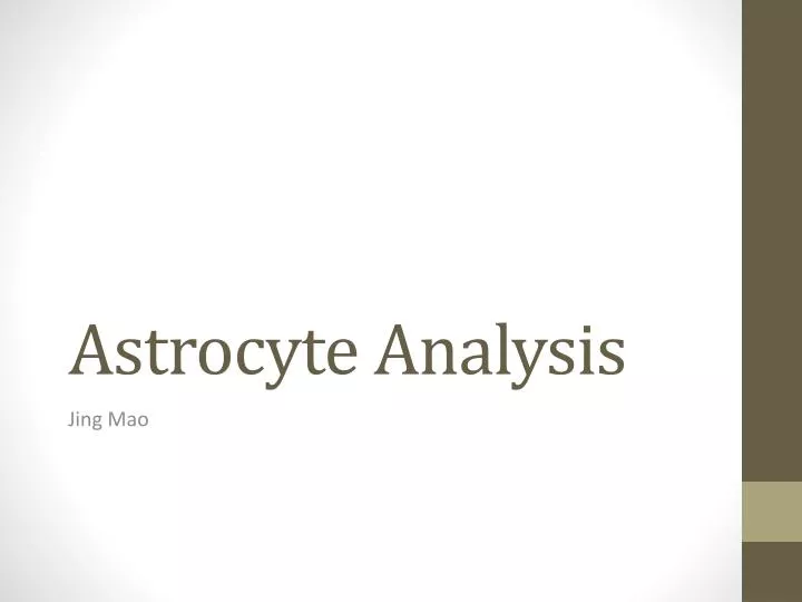 astrocyte analysis