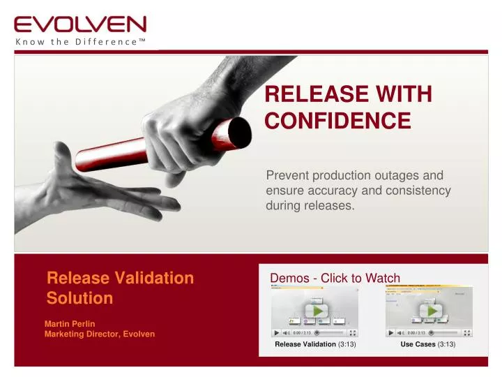 release validation solution