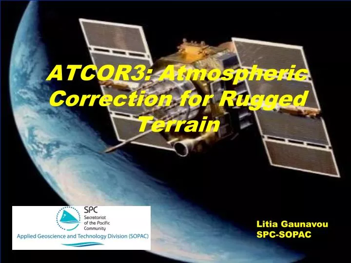 atcor3 atmospheric correction for rugged terrain