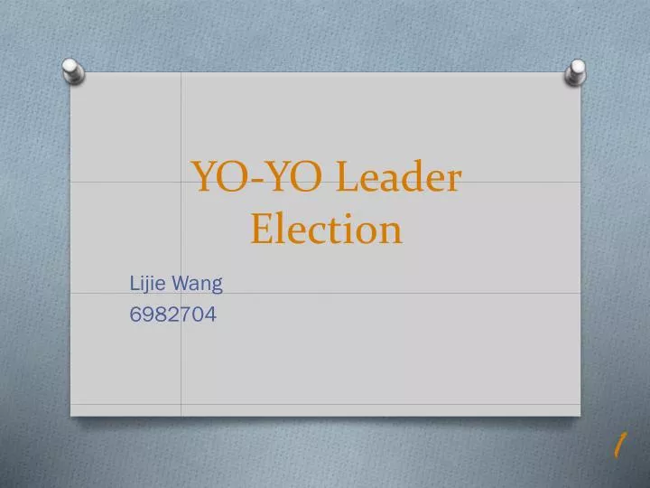 yo yo leader election
