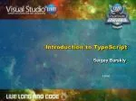 Introduction to TypeScript - slide 1