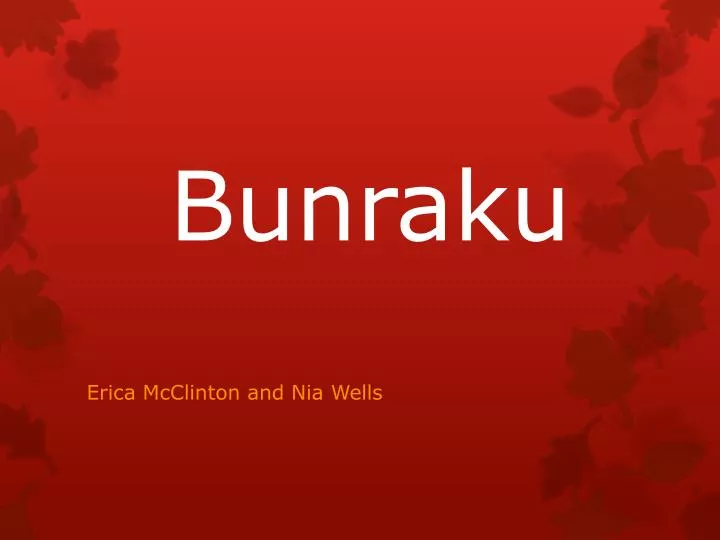 bunraku