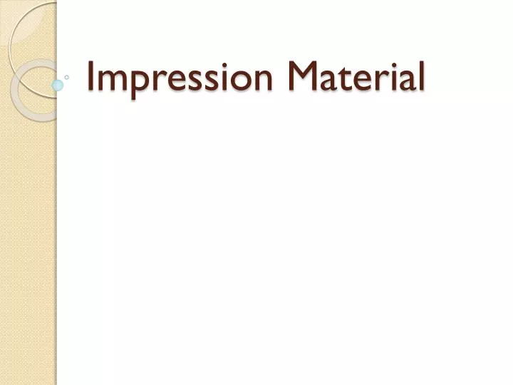 impression material