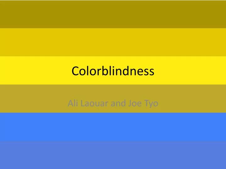 colorblindness