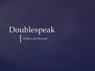 doublespeak