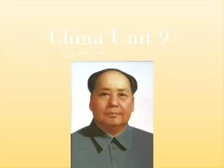 China Unit 9