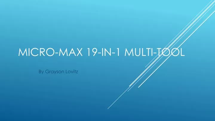 micro max 19 in 1 multi tool