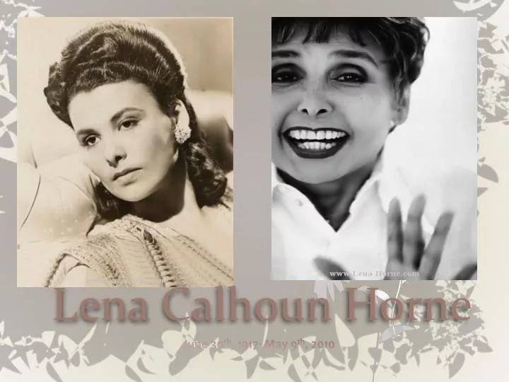 lena calhoun horne