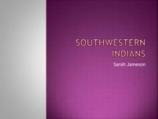 Southwestern Indians