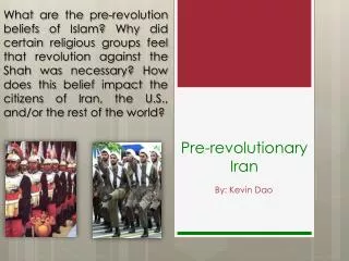 Pre-revolutionary Iran