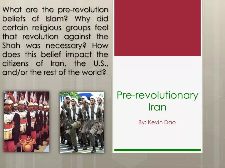 pre revolutionary iran
