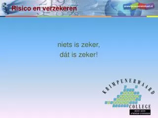 risico en verzekeren