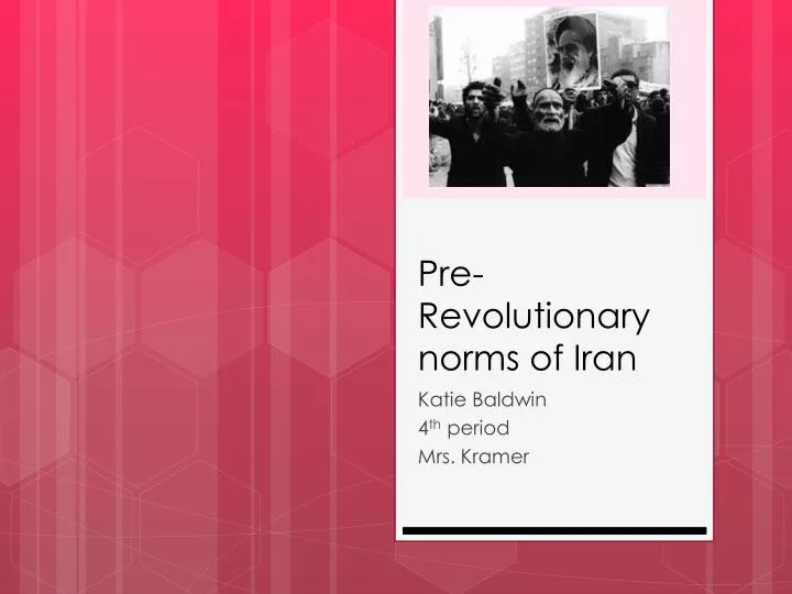 pre revolutionary norms of iran