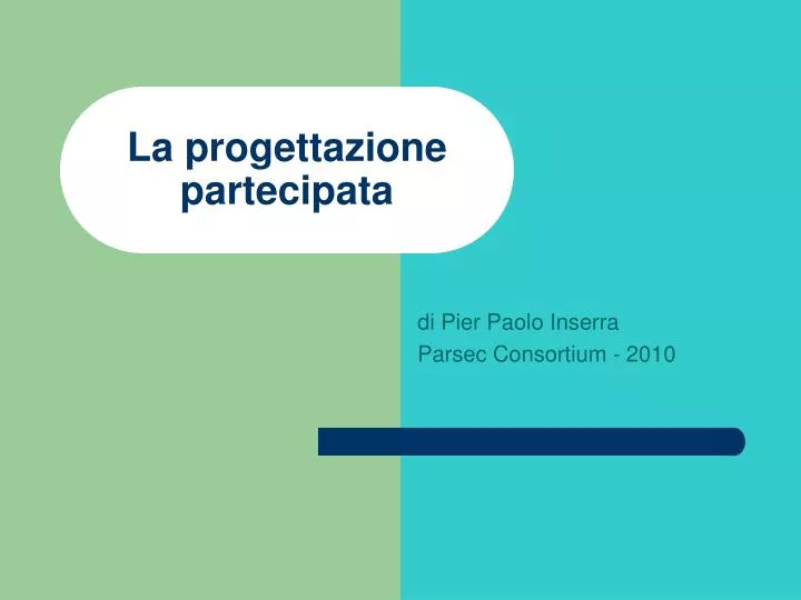 la progettazione partecipata