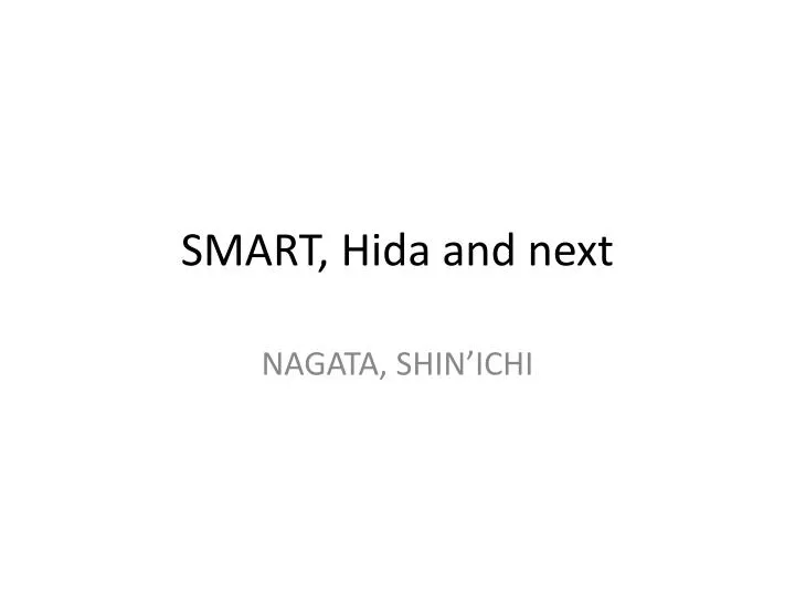 smart hida and next